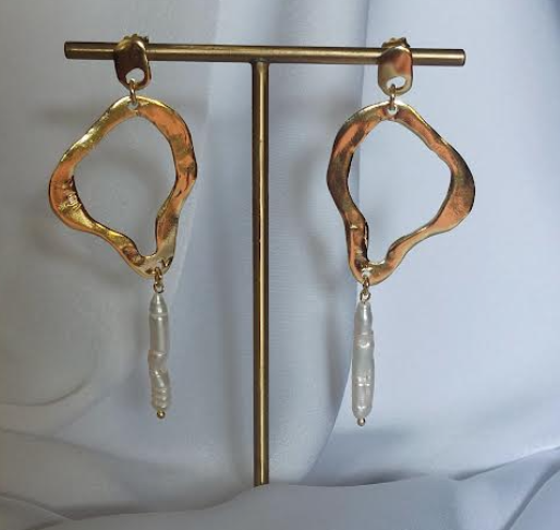Earrings Melted Pearls