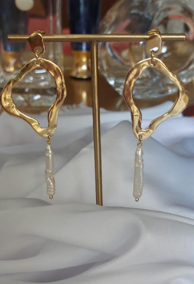 Earrings Melted Pearls
