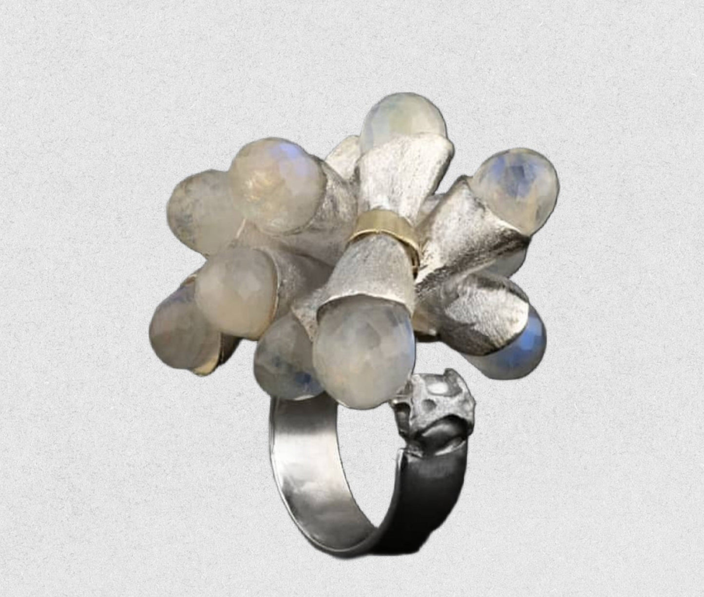Moonstone Briolette Ring