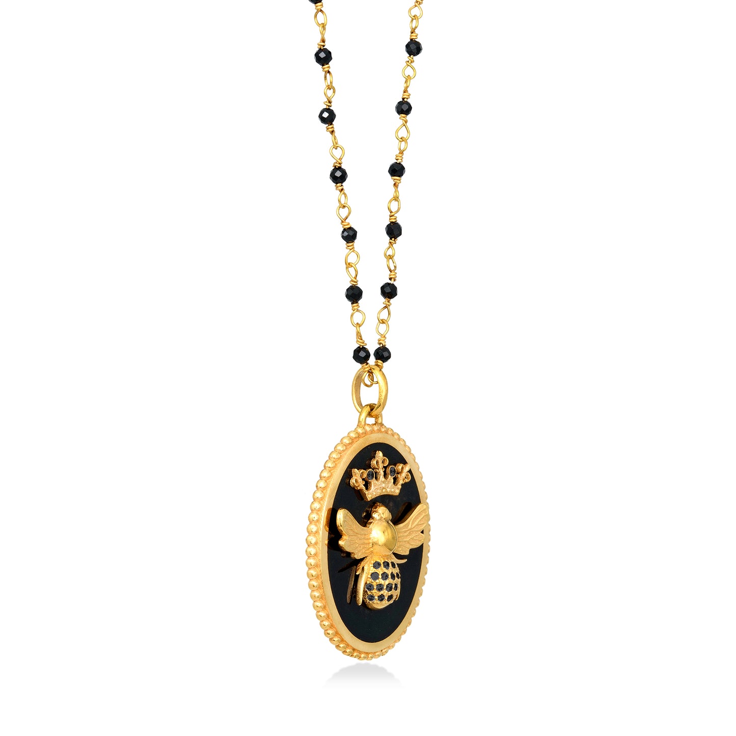 Queen Bee – Necklace Black Zircon