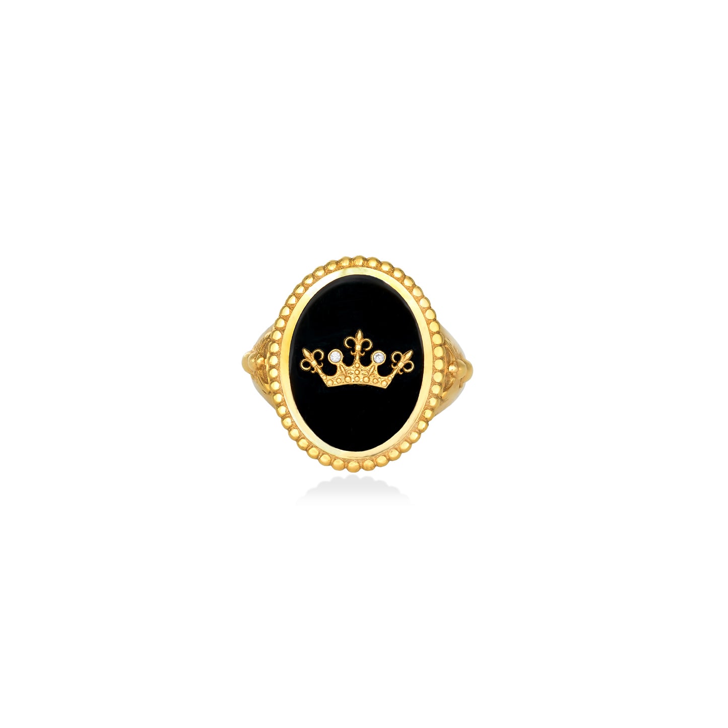 Queen Bee – Statement Ring (White Zircon)