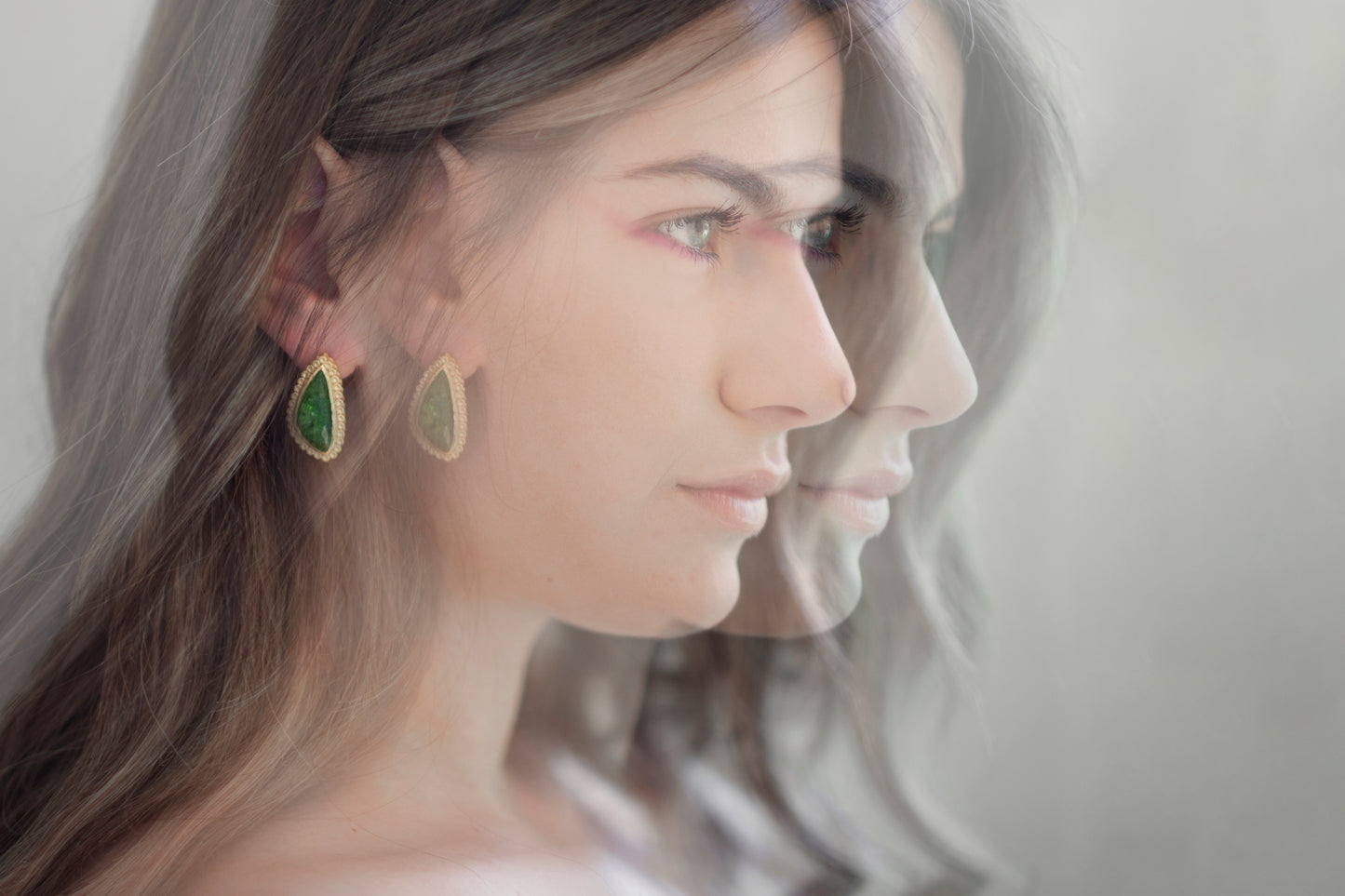 Earrings Kerykes Trillionish "Eleusis Collection"