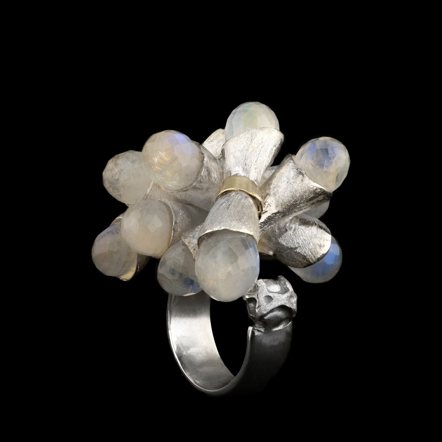 Moonstone Briolette Ring