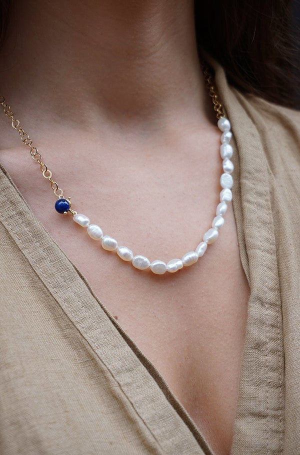 Necklace Miró Pearl - Gold Plated