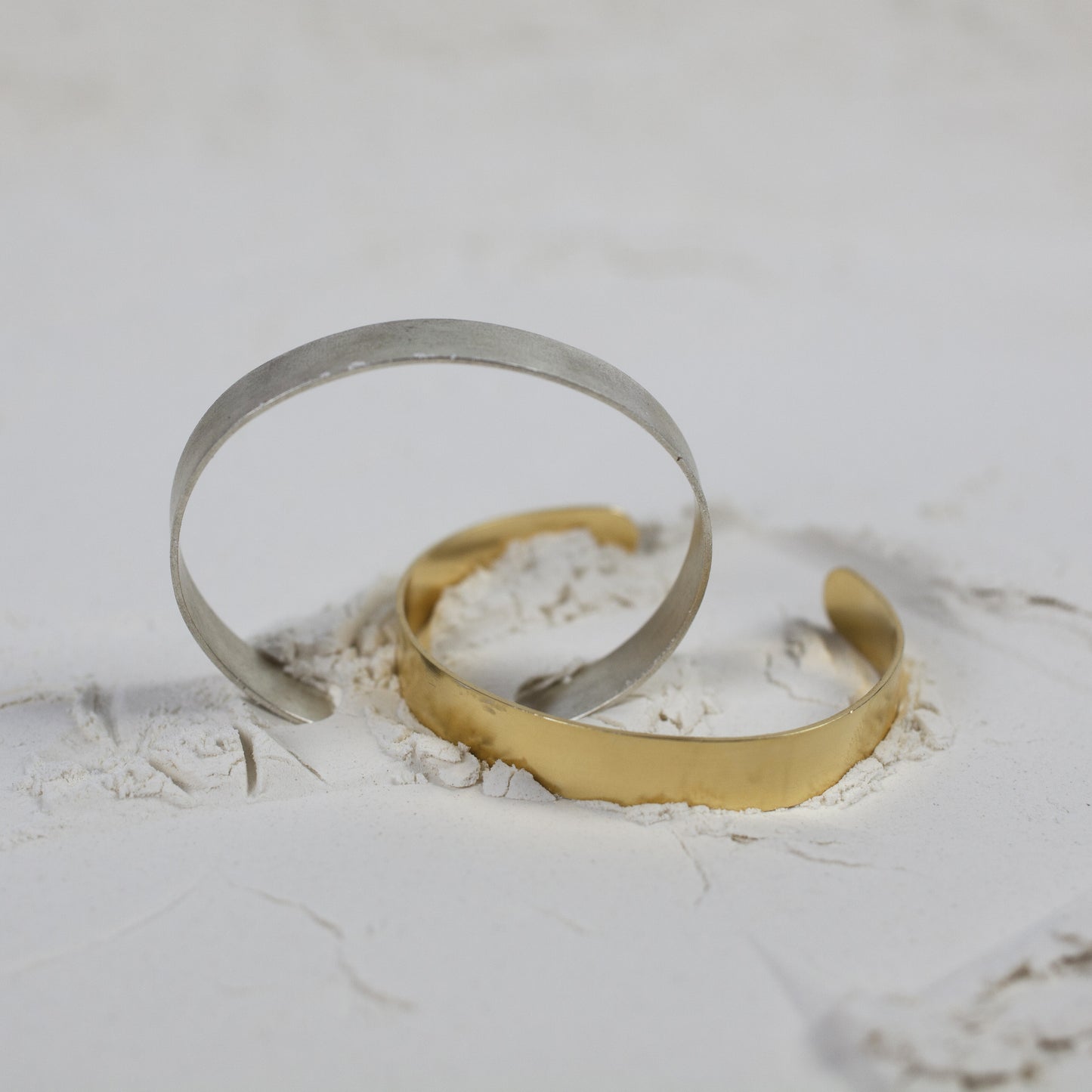 Bracelet Cuff Bangle Gold Plated "Unity Collection"