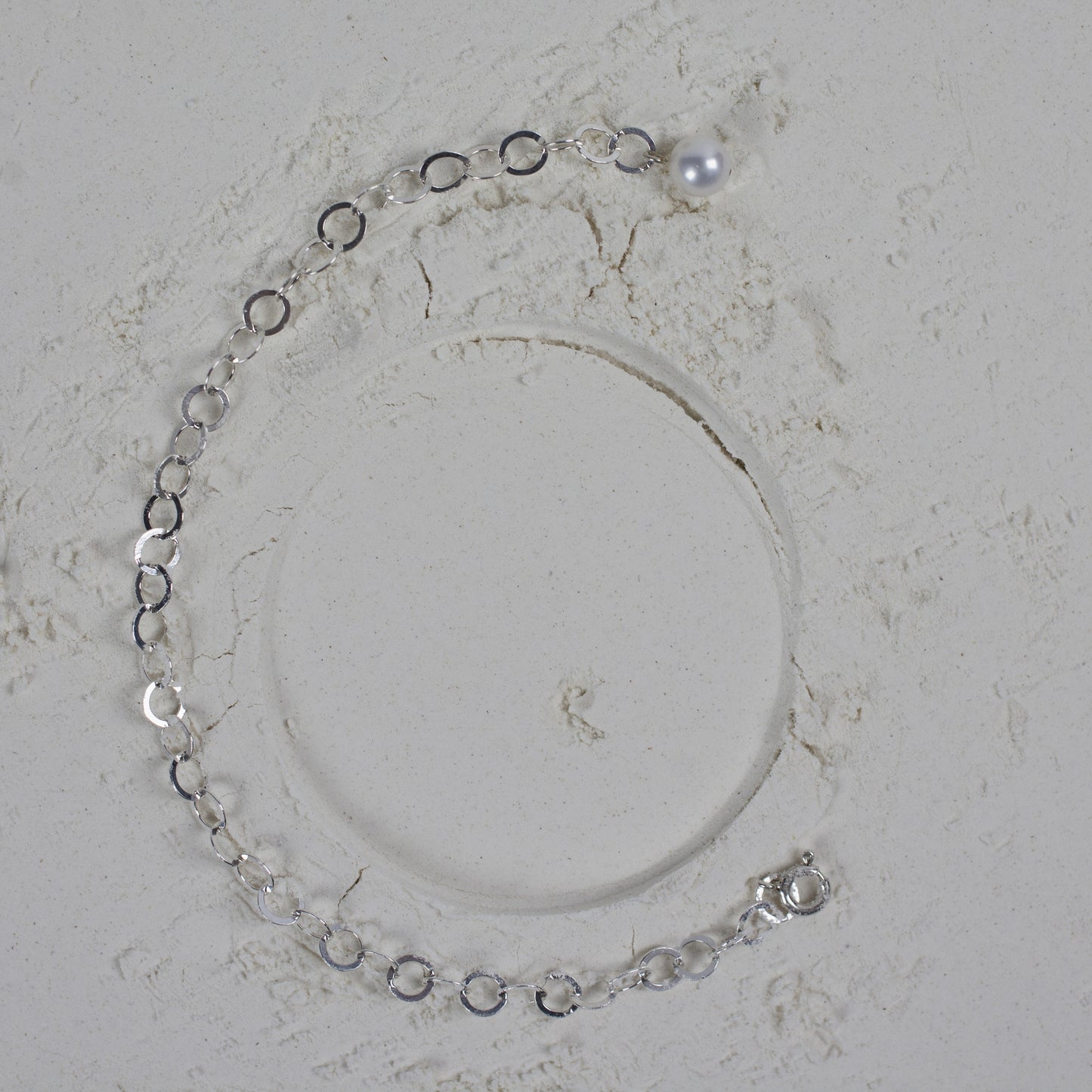 Bracelet Chain Pearl Silver "Vermeer Collection"
