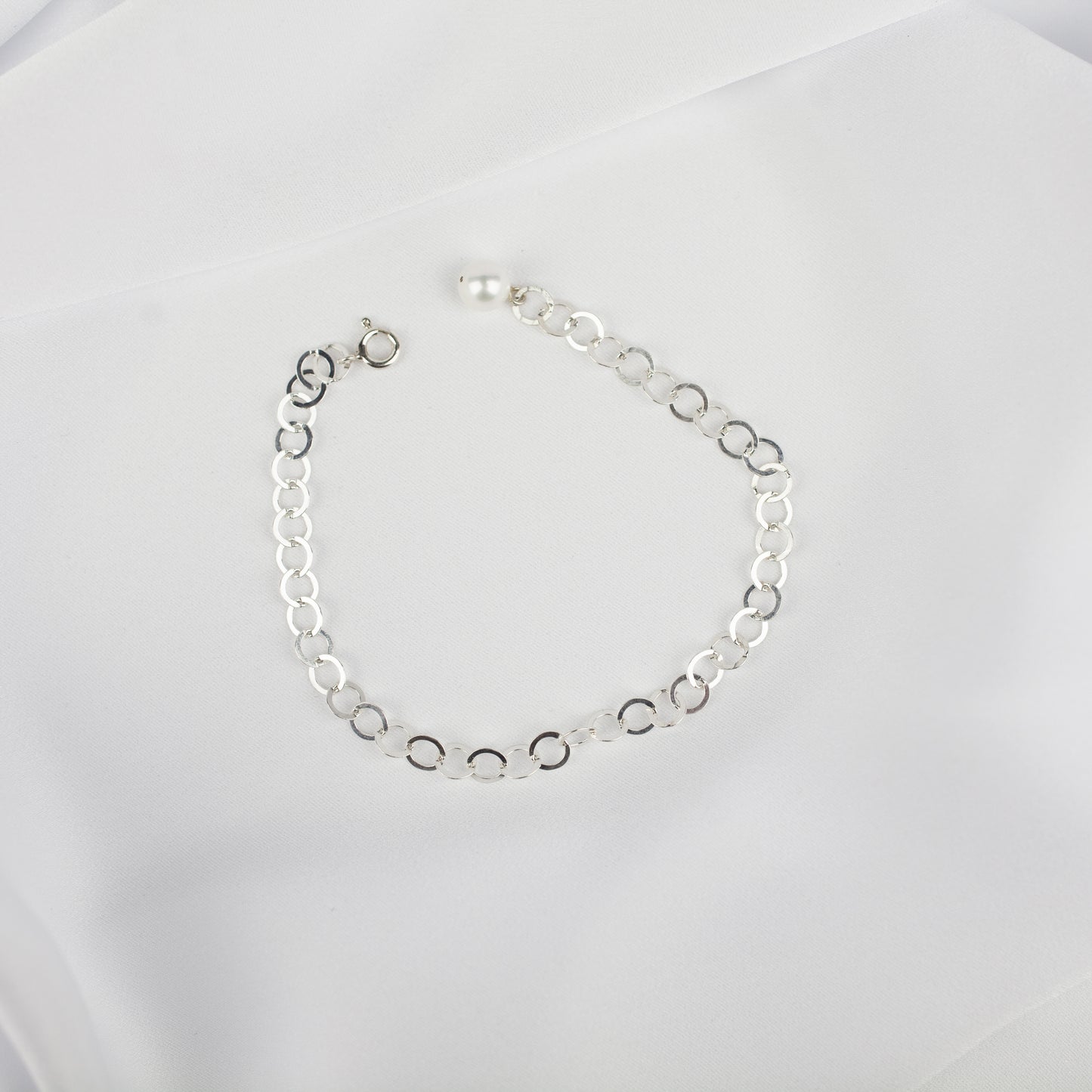 Bracelet Chain Pearl Silver "Vermeer Collection"