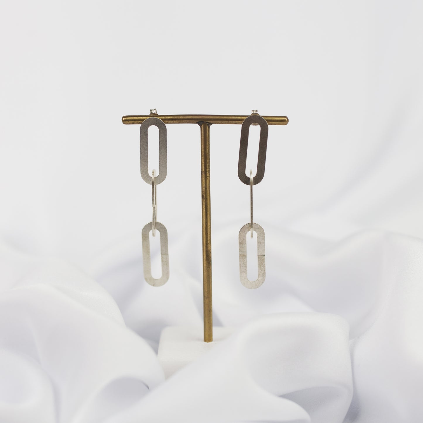 Earrings Oval Link Silver "Unity Collection"