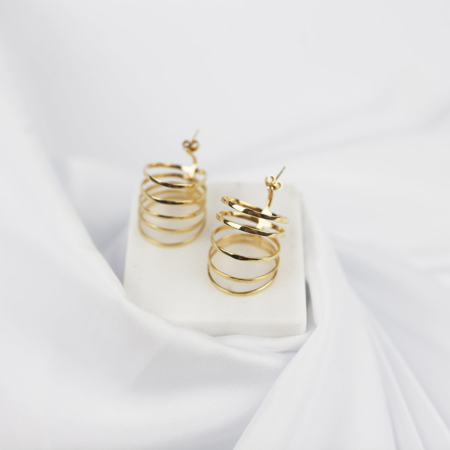 Earrings Eclipse gold vermeil "Full Moon Collection"