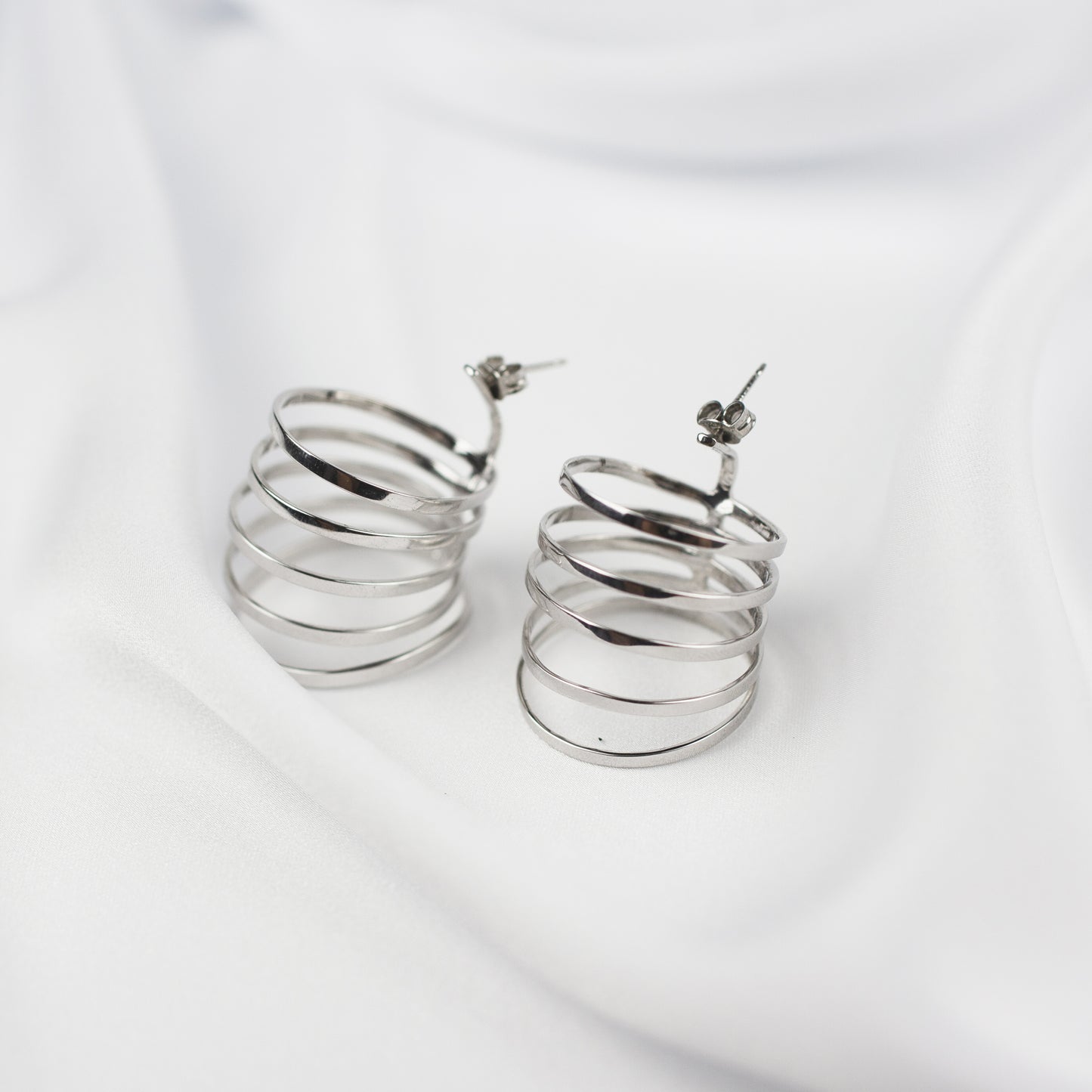 Earrings Eclipse Silver "Full Moon" Collection