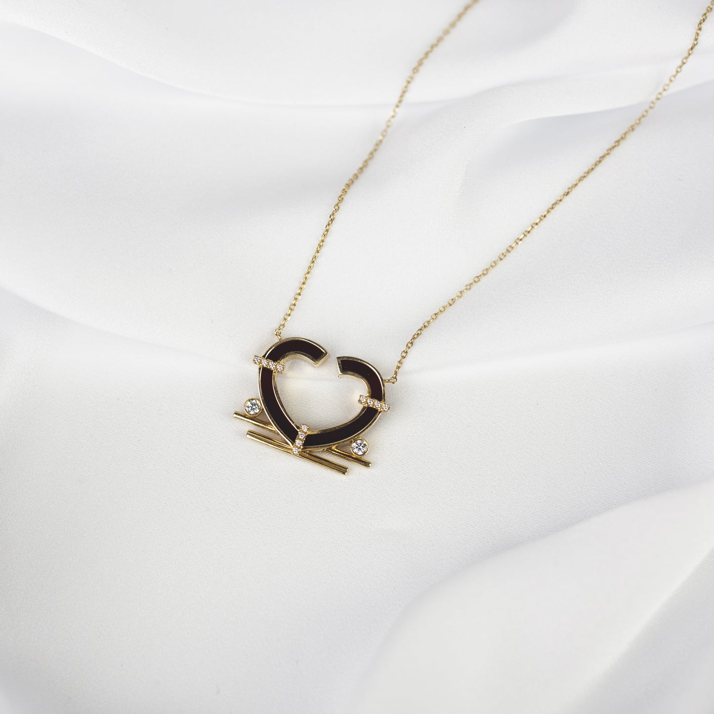 Necklace Glass Heart "Glass Collection"