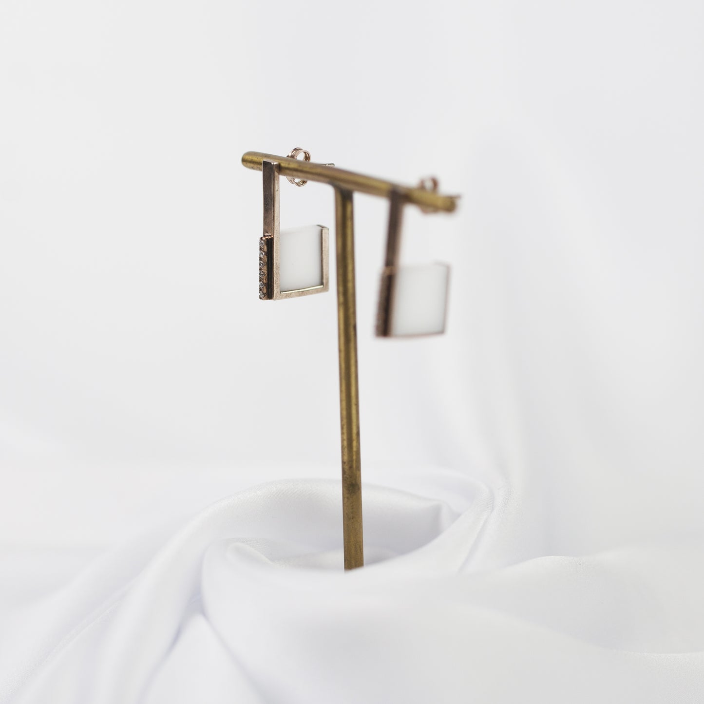 Earrings Glass Square "Glass Collection"