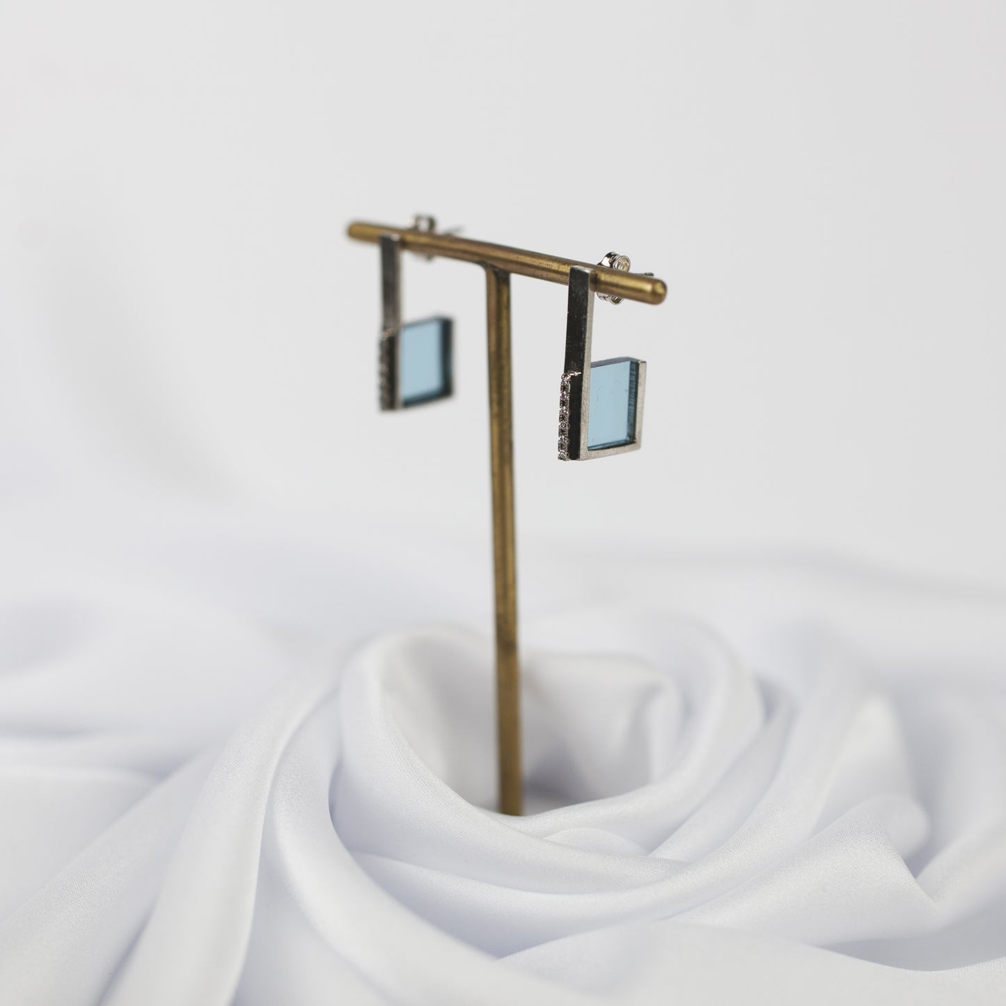 Earrings Glass Square "Glass Collection"