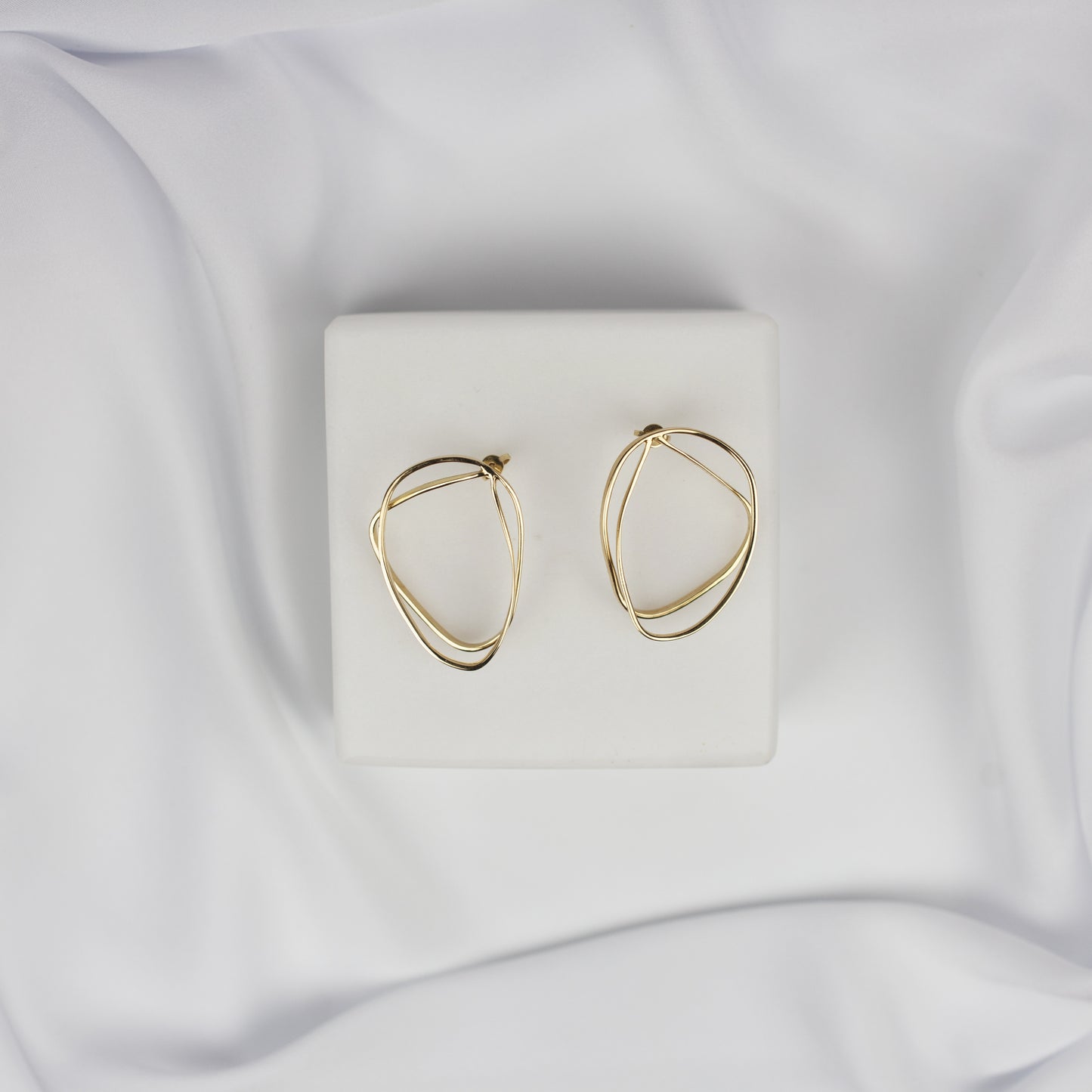 Gold 18k Earrings Earth "Milky Way Collection"