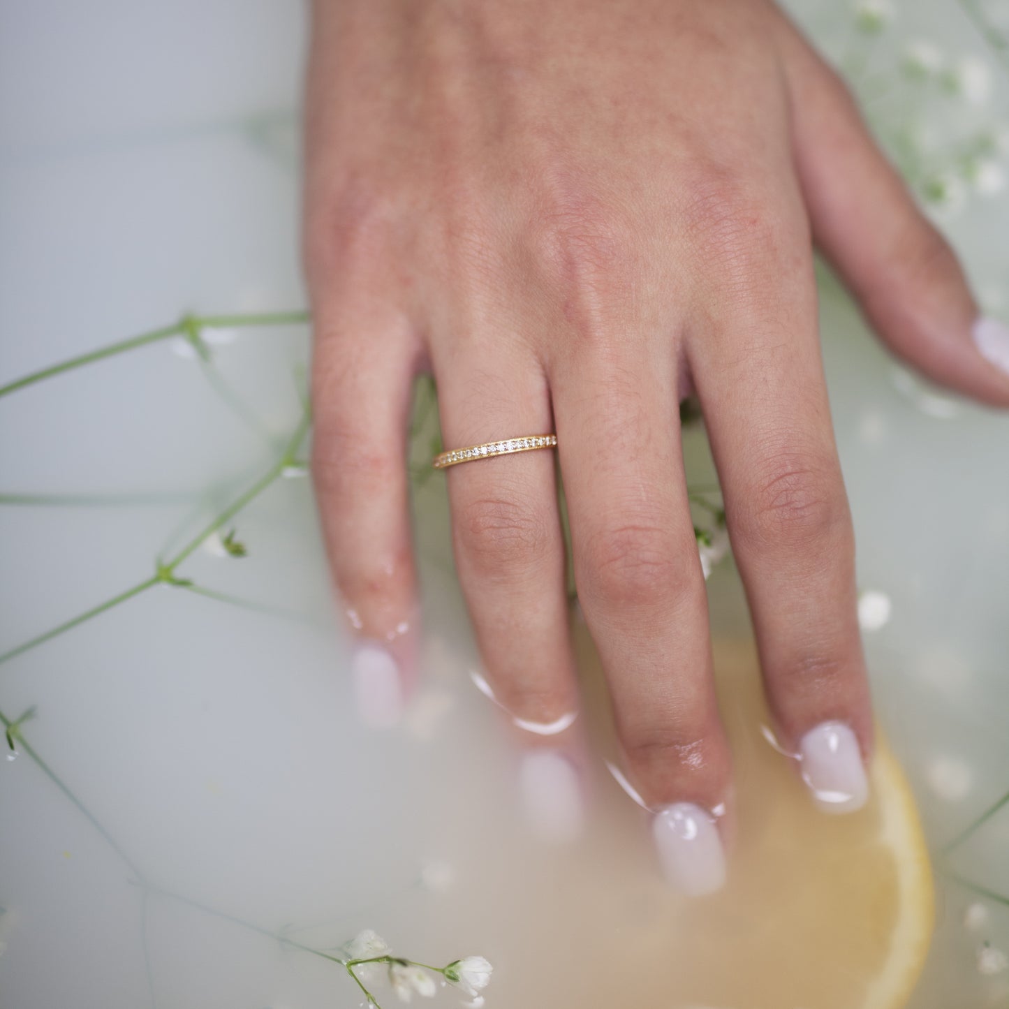 Gold 18k Ring Antissa Thin "Mytilene FINE Collection"
