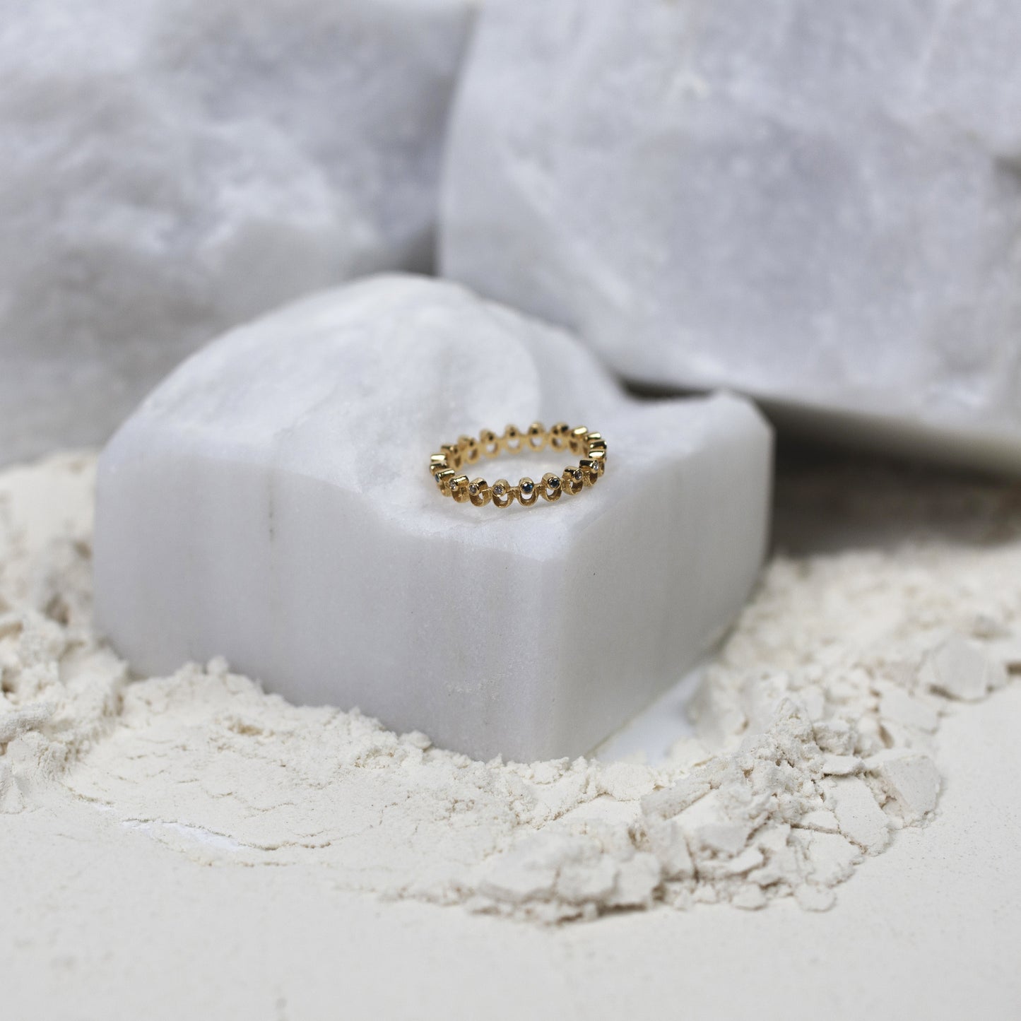 Gold 18k Ring Molyvdos Olovero "Mytilene FINE Collection"