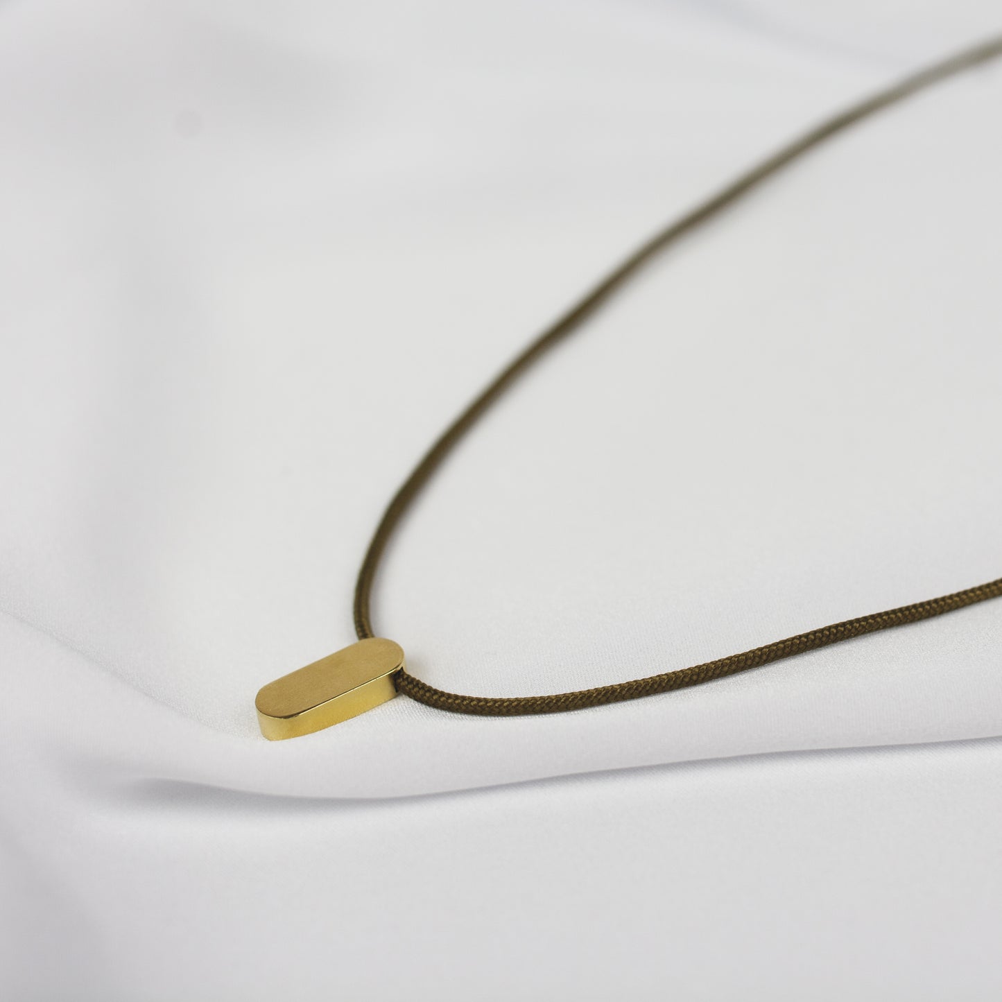 Oval Amulet Cord Necklace "Unity Collection"