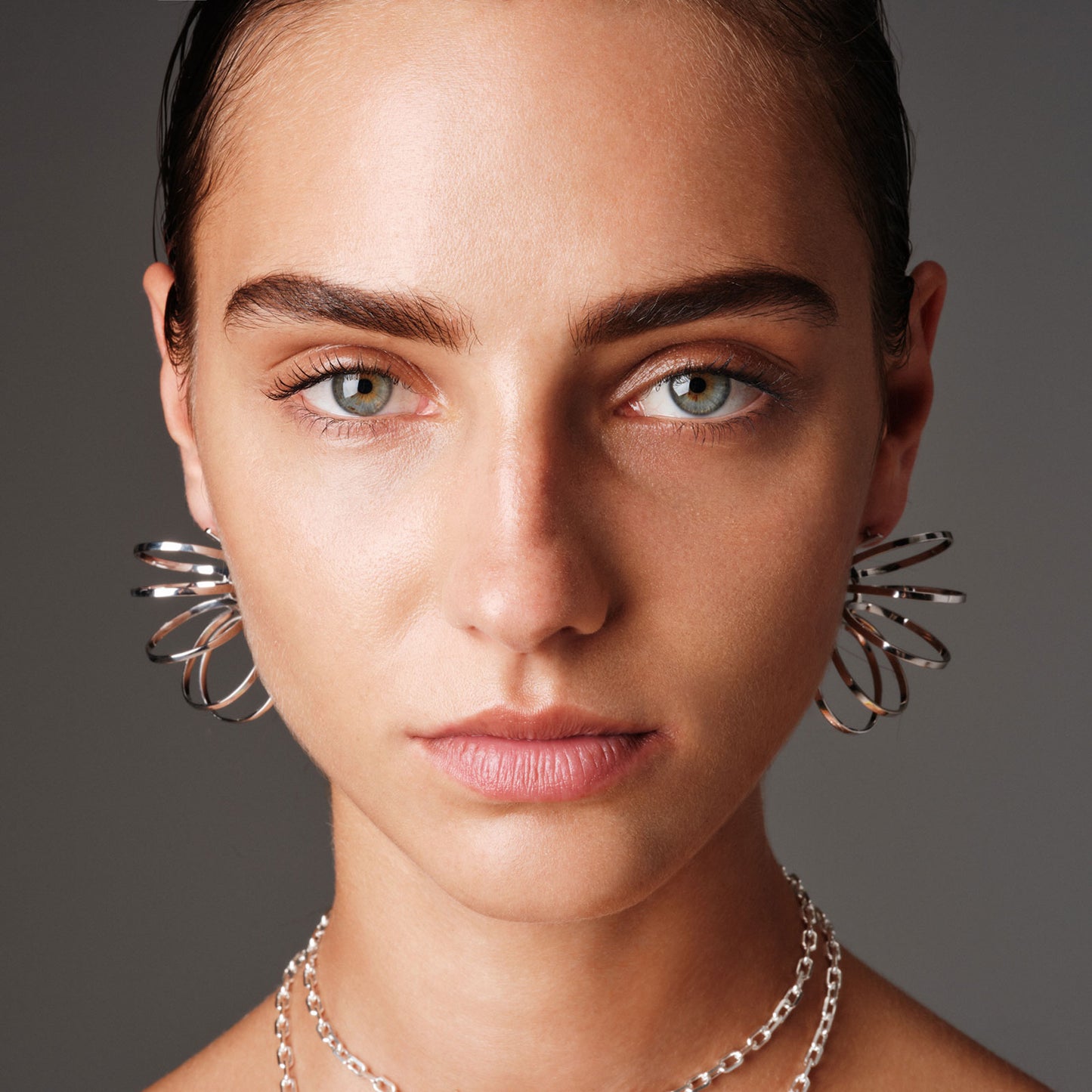 Earrings Eclipse Silver "Full Moon" Collection