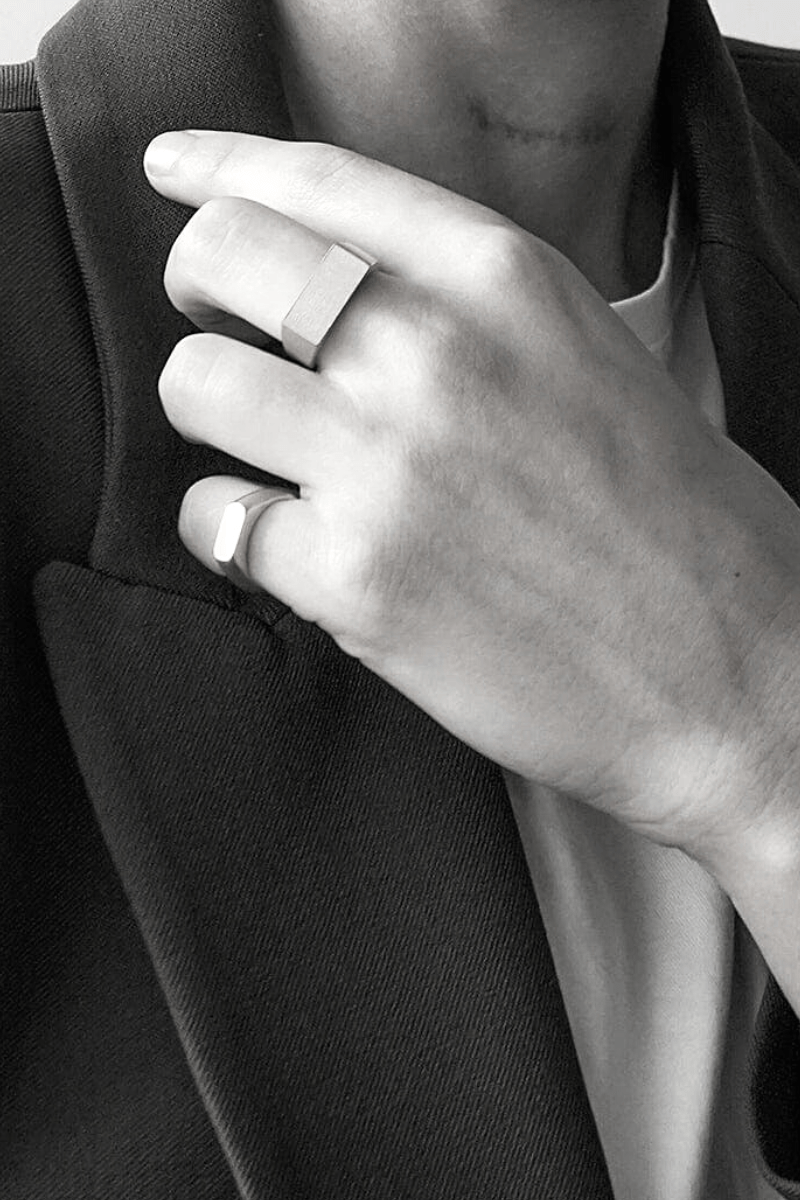 Ring Large Signet Silver "Unity Collection"