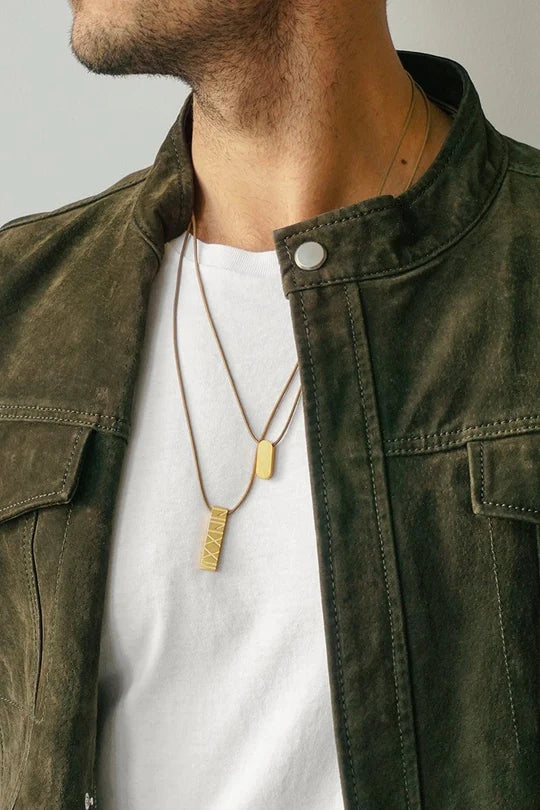 Oval Amulet Cord Necklace "Unity Collection"