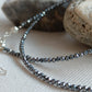 Necklace Meliae Nickel Polygonal Black