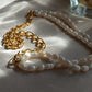 Κολιέ Aethra Cultured Freshwater Pearl and Silver Chain