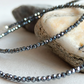 Necklace Meliae Nickel Polygonal Black