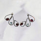 Aquamarine & Rubellite Earrings
