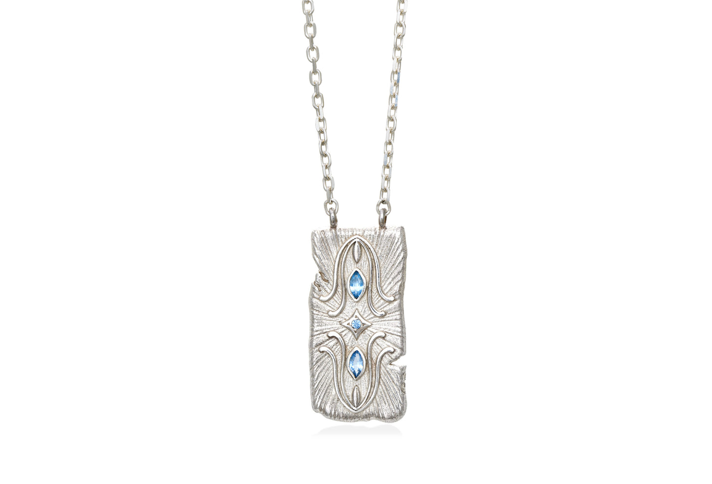 Infinity – Pendant (3 Stones Sky Blue)