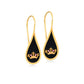 Queen Bee – Hook Earrings (Red Zircon)