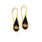 Queen Bee – Hook Earrings (White Zircon)