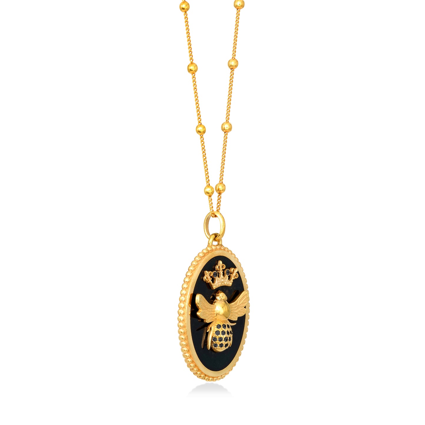 Queen Bee – Necklace (Gold-Plated Beads)