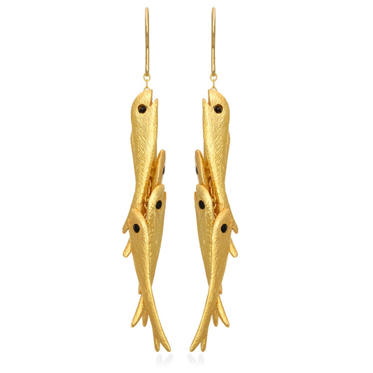 Fish Earrings – Gold Plated