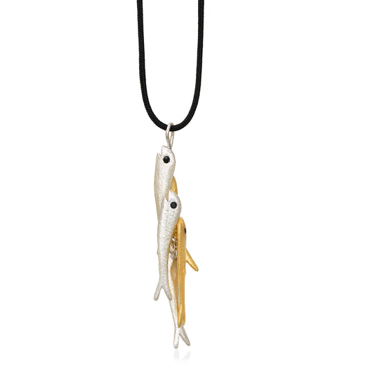 Fish Pendant – Mixed Metals