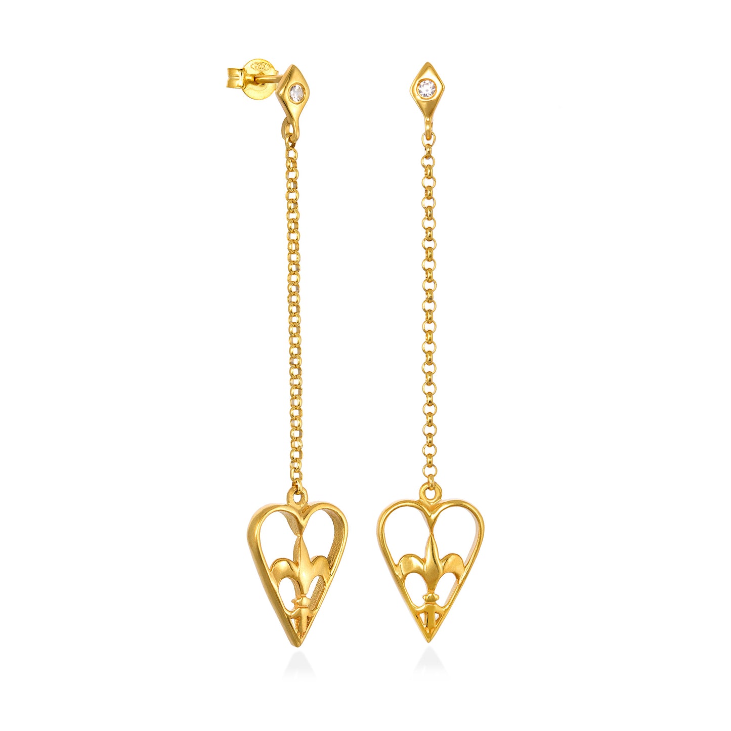 Heartshield – Long Earrings