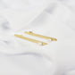 Earrings Bar Pearl Gold Plated "Vermeer Collection"