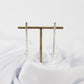 Earrings Bar Pearl Silver "Vermeer Collection"