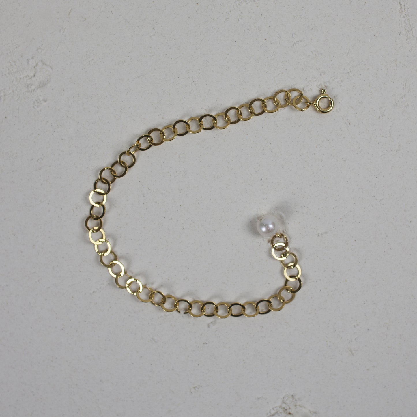 Bracelet Chain Pearl Gold Plated "Vermeer Collection"