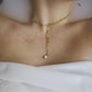 Necklace Chain Pearl  Gold Plated "Vermeer Collection"