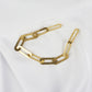 Bracelet Flat Oval Link Chain Gold Plated "Unity Collection"