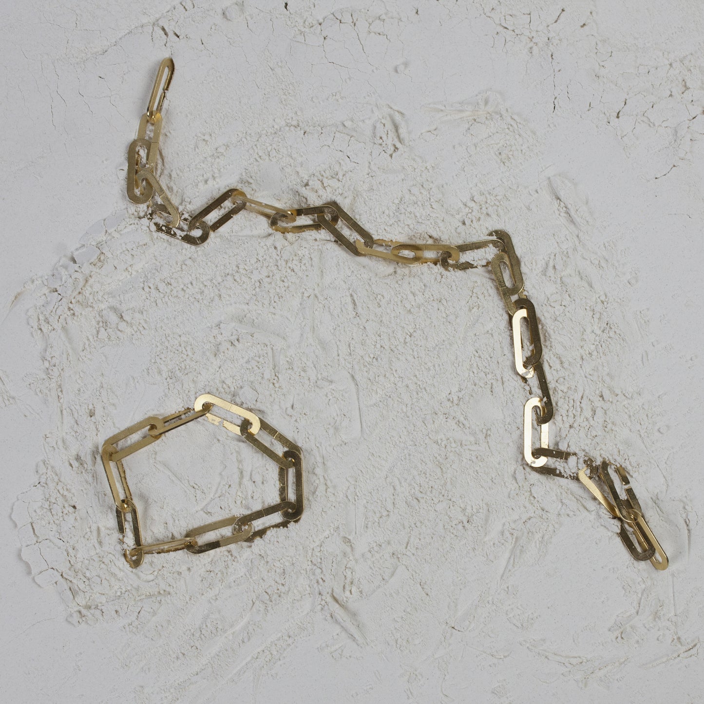 Bracelet Flat Oval Link Chain Gold Plated "Unity Collection"