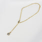 Gold14k Aquamarine Chain Necklace "Celestial Collection"