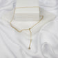 Gold14k Aquamarine Chain Necklace "Celestial Collection"