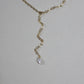 Necklace Chain Mini Pearl Gold Plated "Vermeer Collection"