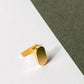 Cufflinks Solid Oval Gold Plated "Unity Collection"